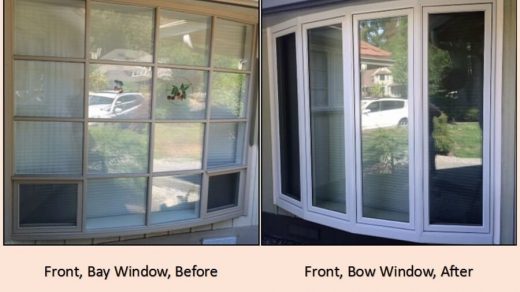 before and after window install