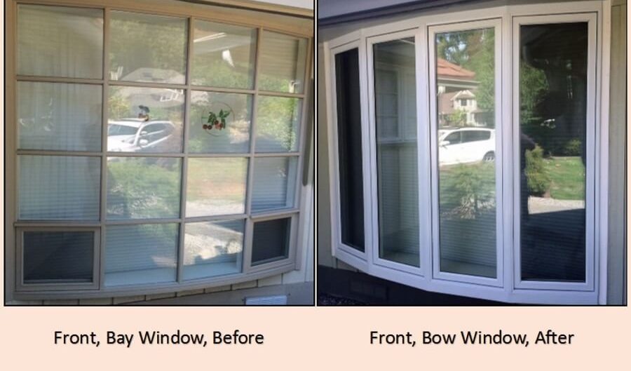 before and after window install